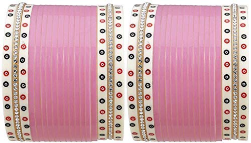 Chinar Jewels Small Pink Dot Chuda (designer )