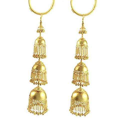 Chinar Jewels Golden Hanging Kalira.
