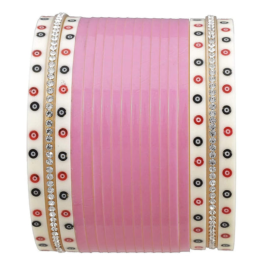 Chinar Jewels Small Pink Dot Chuda (designer )